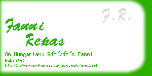 fanni repas business card